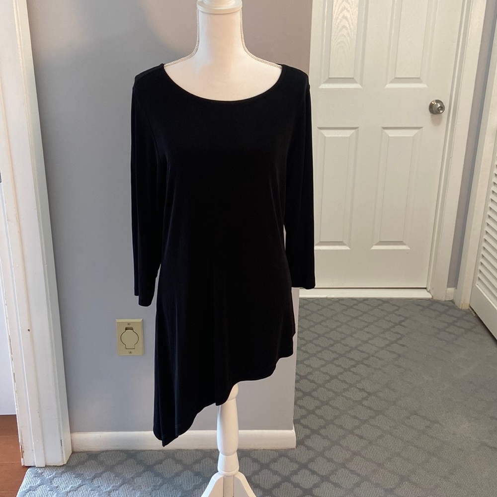 3 pieces..Chicos Travelers pieces  High low Tunic w 2 pants. 1 long 1 cropped